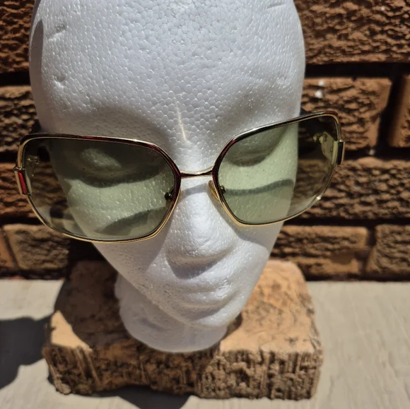 JIMMY CHOO Gold Trim Lens Sunglasses Marlon/s 125 ONSU W3 Made In Italy Pls Read Angela | Pale Gold Oval Sunglasses | JIMMY CHOO main image 2